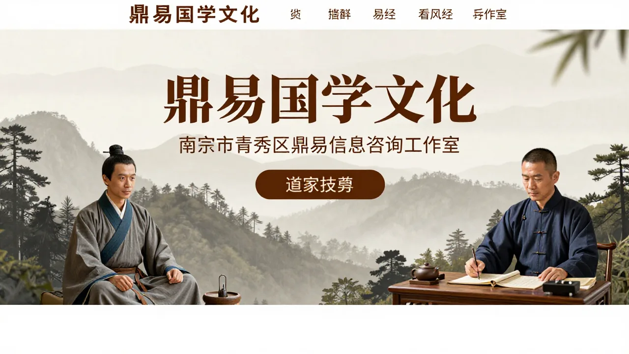 鼎易国学文化 首页主视觉